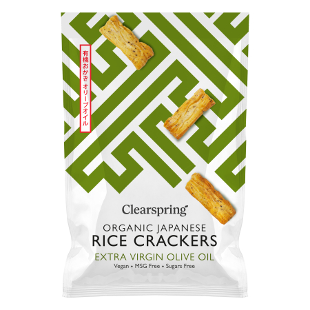 Reis Cräcker mit Olivenöl, BIO, Clearspring, 50g